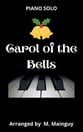 Carol of the Bells piano sheet music cover